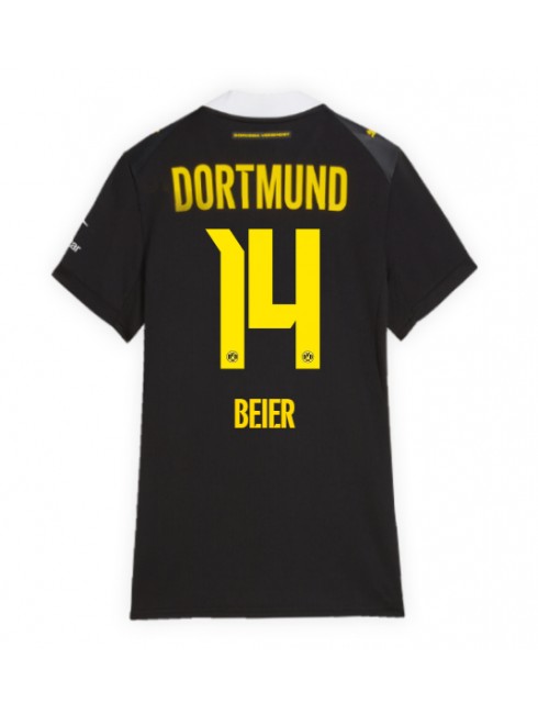 Zenske Futbalové oblečenie Borussia Dortmund Maximilian Beier #14 2026-27 Krátky Rukáv - Preč Zenske Futbalové oblečenie Borussia Dortmund Maximilian Beier #14 2026-27 Krátky Rukáv - Preč